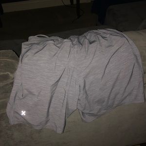 Lululemon grey 7” inseam training shorts